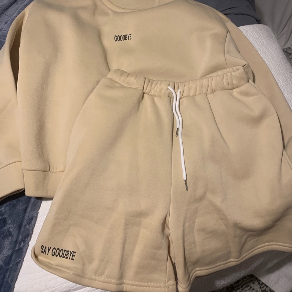 A cream two piece from SHEIN